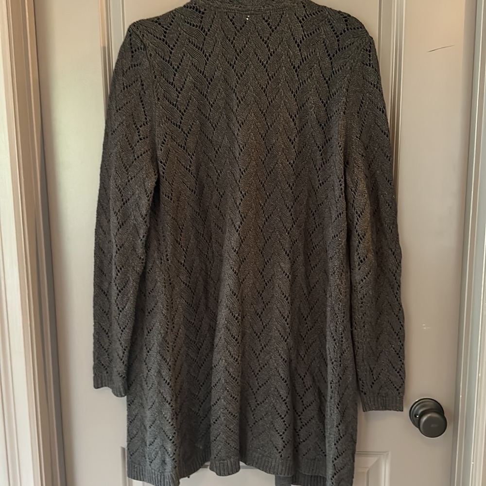 Leo & Nicole XL gray cardigan sweater - Picture 4 of 4